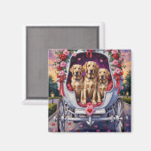 Labrador Dog Valentine's Day Magnet (Vorderseite/Rückseite)