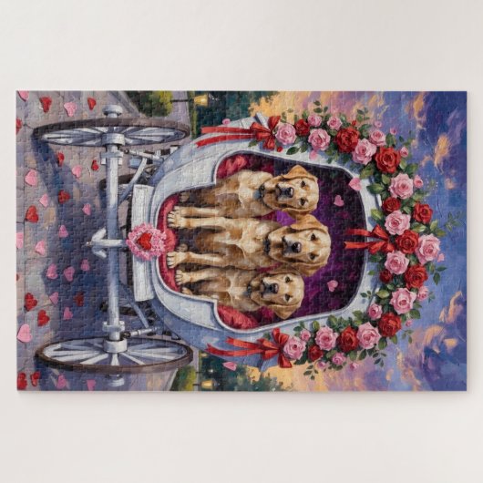 Labrador Dog Valentine's Day  Puzzle (Horizontal)