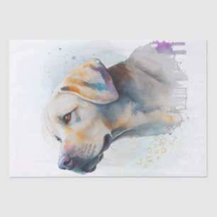 Labrador Dog Watercolor Seidenpapier