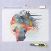 Labrador Dog Watercolor Seidenpapier (Handwerk)