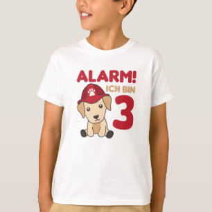 Labrador Drei-Jahres-Feuerwehr T-Shirt