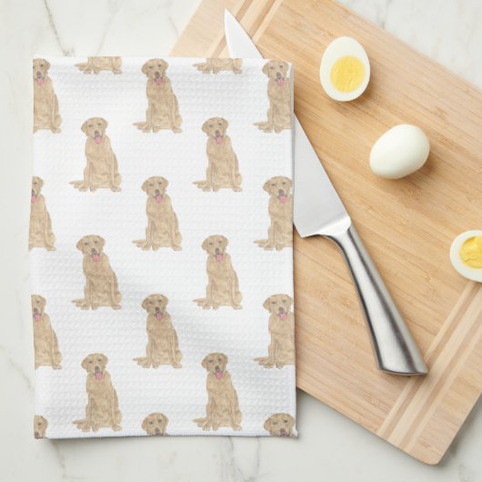 Labrador (Dudley) Geschirrtuch (Viertel Falte)