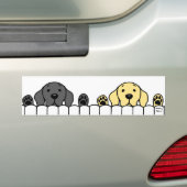 Labrador Duo beobachtet Sie Autoaufkleber (Auf Auto)