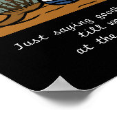 Labrador-Engel mit Schokolade und Mama 3 Poster (Ecke)