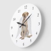 Labrador-Engels-Uhr Große Wanduhr (Winkel)