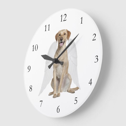 Labrador-Engels-Uhr Große Wanduhr (Winkel)