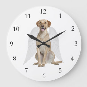 Labrador-Engels-Uhr Große Wanduhr