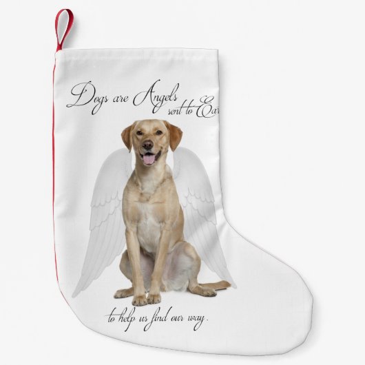 Labrador-Engels-WeihnachtsStrumpf Kleiner Weihnachtsstrumpf (Vorderseite)