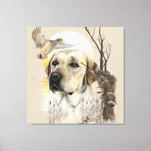 Labrador, Entenjagd Leinwanddruck