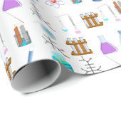 Labrador Equipment Chemistry Geschenkpapier (Rolleneckpunkt)