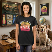 Labrador Evolution Funny White Silhouette Sunset T-Shirt