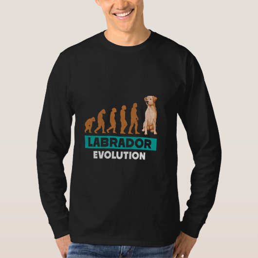 LABRADOR EVOLUTION Labrador Retriever Funny Dow Ow T-Shirt (Vorderseite)