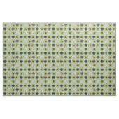 Labrador Faces Sonnenblumenminze Stoff (Fat Quarter (45,7 x 55,9 cm))