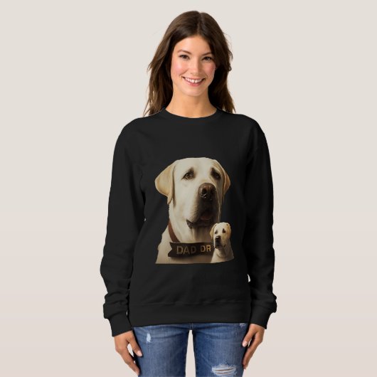 Labrador Fathers Day  Labrador Sweatshirt (Vorne ganz)