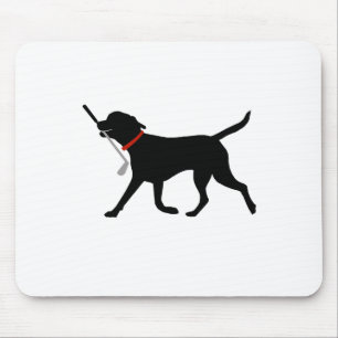 Labrador Fetch Golfschläger Süße Golfspielende Sch Mousepad