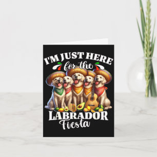 Labrador Fiesta hier für Cinco de Mayo Labrador Karte
