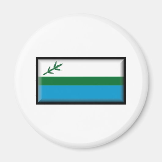 Labrador-Flag Magnet (Vorne)