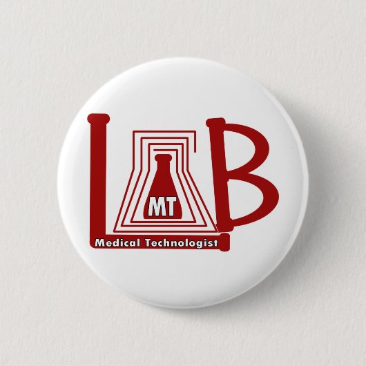 LABRADOR-FLASCHEN-LOGO-M.Ü. - MEDIZINISCHER BUTTON (Vorderseite)