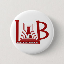 LABRADOR-FLASCHEN-LOGO-M.Ü. - MEDIZINISCHER BUTTON