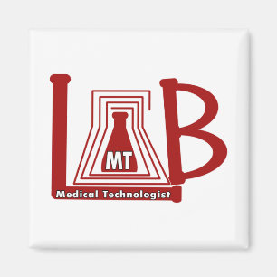LABRADOR FLASK LOGO MT - MEDIZINTECHNOLOGIST MAGNET