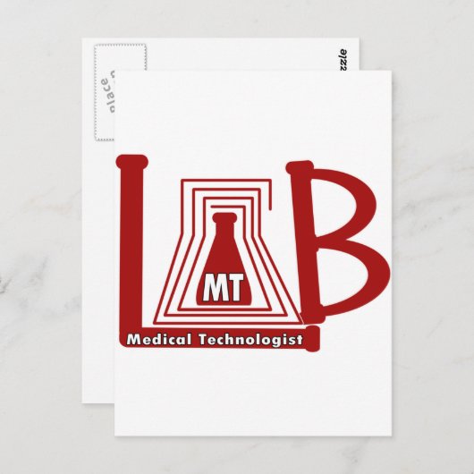 LABRADOR FLASK LOGO MT - MEDIZINTECHNOLOGIST POSTKARTE (Vorne/Hinten)