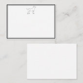 Labrador Flat-Mitteilungskarten Mitteilungskarte (Vorne/Hinten)