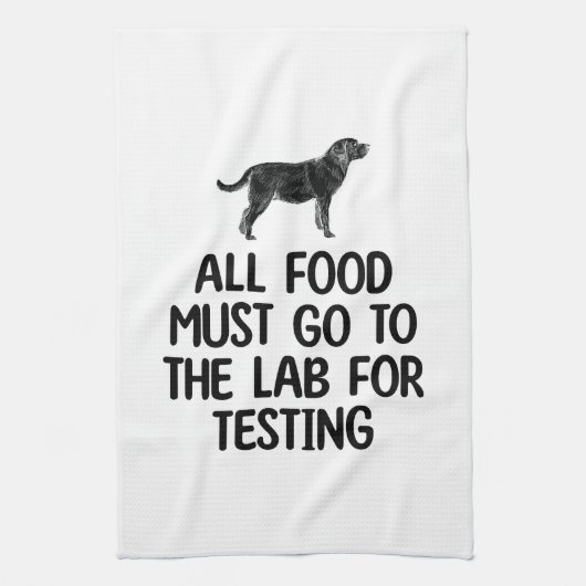 Labrador Food Labrador Testade Geschirrtuch (Vertikal)