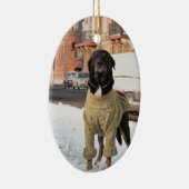 Labrador Foto Weihnachtsschmuck (Rechts)