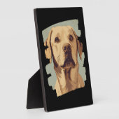 Labrador Fotoplatte (Seite)