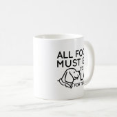 Labrador für die Prüfung Kaffeetasse (VorderseiteRechts)