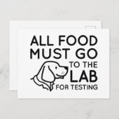 Labrador für die Prüfung Postkarte (Vorne/Hinten)