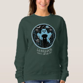 Labrador-Geist-Welpe Sweatshirt (Vorderseite)
