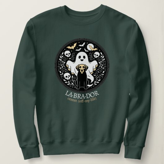 Labrador-Geist-Welpe Sweatshirt (Design vorne)