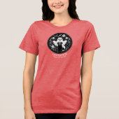 Labrador-Geist-Welpe Tri-Blend Shirt (Vorderseite)