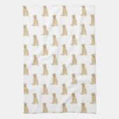 Labrador (gelb) geschirrtuch (Vertikal)