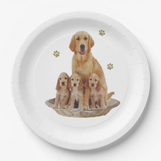 Labrador-Geschenke Pappteller (Vorderseite)