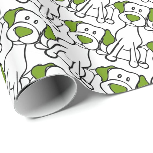 Labrador Geschenkpapier (Rolleneckpunkt)