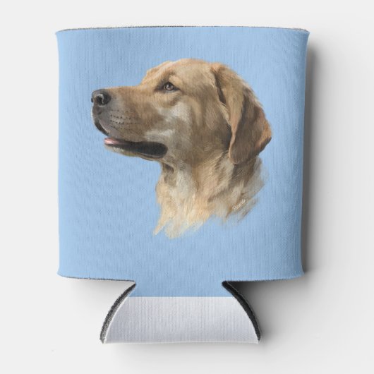 Labrador-Gesicht Dosenkühler (Vorderseite)