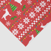 Labrador-Geweih-hässliches Weihnachtsmuster Seidenpapier (Detail)