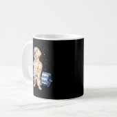 Labrador Gewichtheben Lustige Regierung Kaffeetasse (Vorderseite Links)