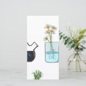 Labrador Glassware und Blume 2022 Dankeskarte (Stehend Vorderseite)