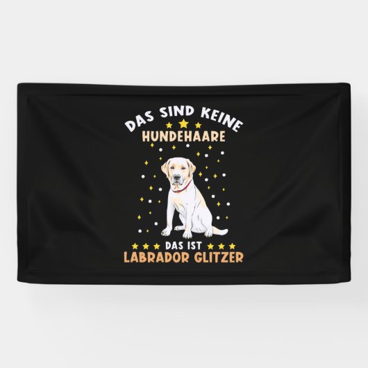 Labrador Glitzer Banner (Horizontal)