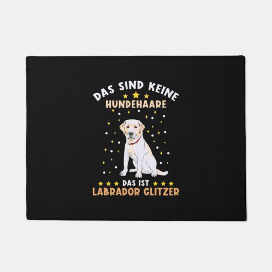 Labrador Glitzer Fußmatte (Vorderseite)