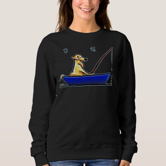 Labrador Gone Fishing Sweatshirt (Vorderseite)