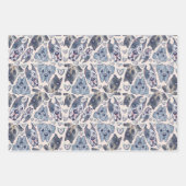 Labrador, Great Dane, Barted Collie handgezeichnet Geschenkpapier Set (Vorderseite 3)