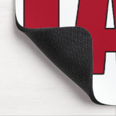 LABRADOR-GROSSES ROT BESCHRIFTET LABOR MOUSEPAD (Ecke)