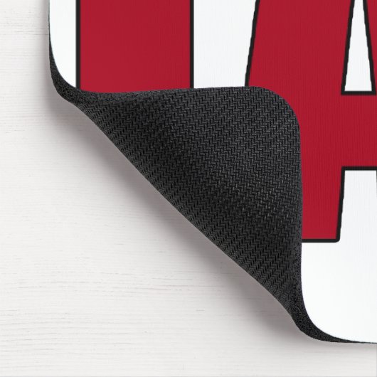 LABRADOR-GROSSES ROT BESCHRIFTET LABOR MOUSEPAD (Ecke)