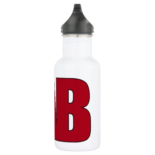 LABRADOR - GROSSES ROTES BOLD-LOGO TRINKFLASCHE (Rechts)