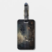 Labrador Halloween Beängstigend Gepäckanhänger (Rückseite vertikal)