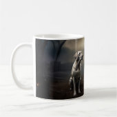 Labrador Halloween Beängstigend Kaffeetasse (Links)